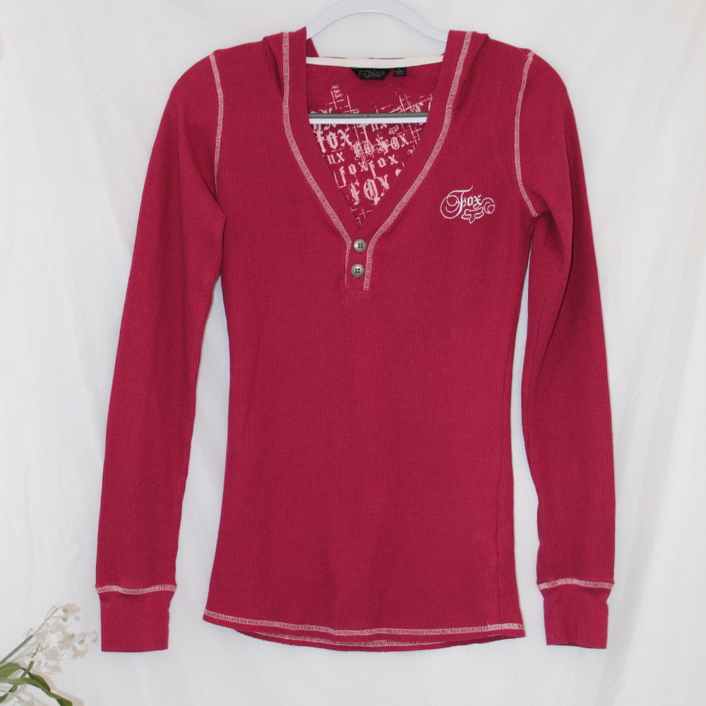 Fox Large Hoodie Sweatshirt Long Sleeve T Shirt